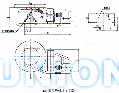 KR座式圓盤給料機結(jié)構(gòu)圖